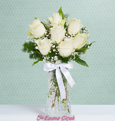 Belek otele çiçek gönder. Zarif Sevgi 7 Beyaz Gül