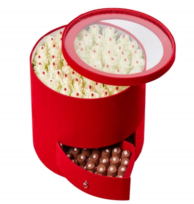 Belek çiçek maxx royal hotel kutuda gül  arajman