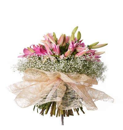 Belek çiçek Kazablanka buketi