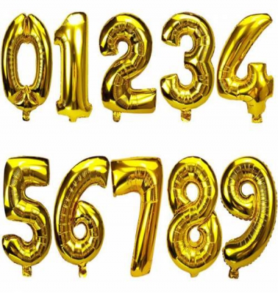 Belek otele çiçek gönder. altın renk folyo uçan balon