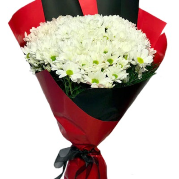 Belek çiçek papatya  buketi klasik